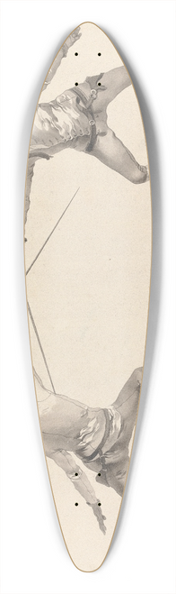 James Gwin - De la Risposte en Tierce de Pied Ferme sur le Coup de Tierce 39.3 inch art pintail longboard deck