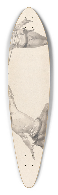 James Gwin - Demi Volte sur les Coups Forcs au Dehors des Armes 39.3 inch art pintail longboard deck