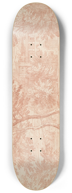 Adriaen Frans Boudewijns - Landscape 8.25 inch art skate deck