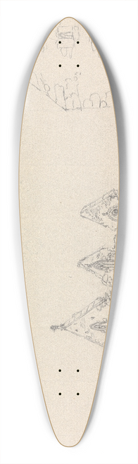 James Moore - The Old Parsonage, Portland, England 39.3 inch art pintail longboard deck