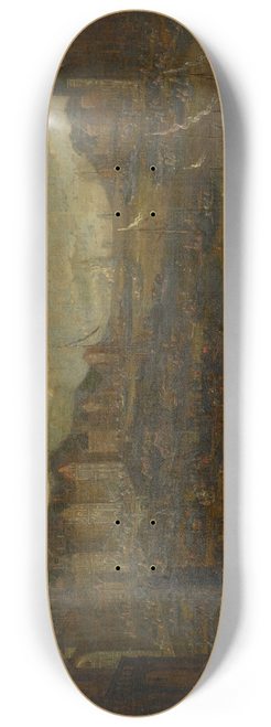 Adriaen Frans Boudewijns - Seaport II 8.25 inch art skate deck