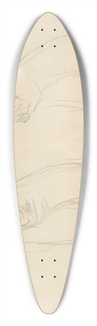 James Sowerby - Two Weasels. 39.3 inch art pintail longboard deck