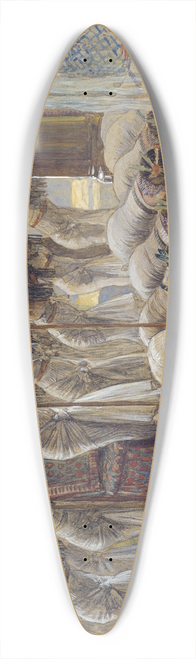 James Tissot - The Queen of Sheba Visits Solomon 39.3 inch art pintail longboard deck