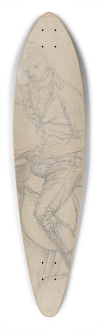 James Ward - Sir Charles Blunt at the Death of the Boar 39.3 inch art pintail longboard deck