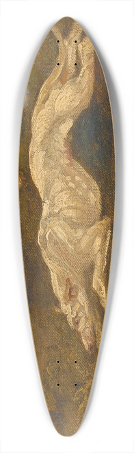 James Ward - The Escape; Two Greyhounds Coursing A Hare 39.3 inch art pintail longboard deck