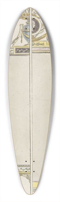 James Wyatt - Design for a Mirror 39.3 inch art pintail longboard deck