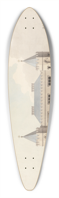 James Wyatt - Design for Little Frogmore; Elevation 39.3 inch art pintail longboard deck