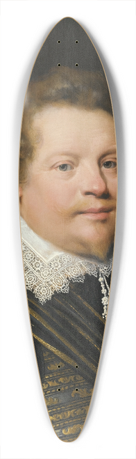 Jan Anthonisz van Ravesteyn - Portrait Of A Gentleman Wearing A Black And Gold Embroidered Doublet And A White Ruff 39.3 inch art pintail longboard deck