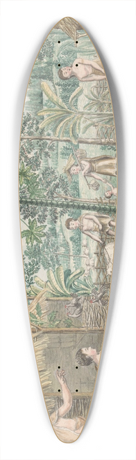 Jan Brandes - Idyllisch dorpstafereel 39.3 inch art pintail longboard deck