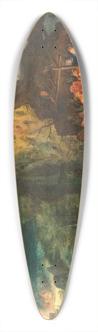 Jan Brueghel - The temptation of St. Anthony 39.3 inch art pintail longboard deck