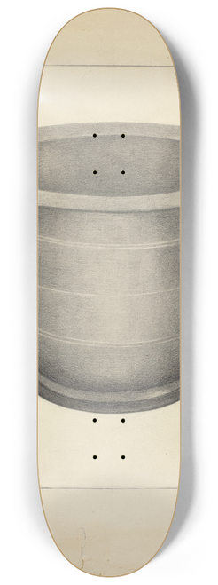 Charles Garjian - Pewter Commode Form 8.25 inch art skate deck