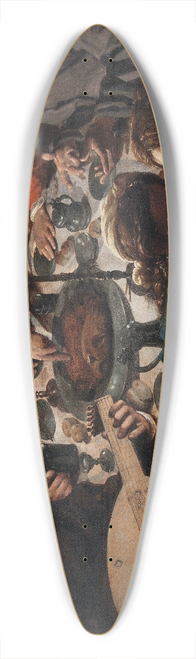 Jan Cornelisz Vermeyen - The Marriage at Cana 39.3 inch art pintail longboard deck
