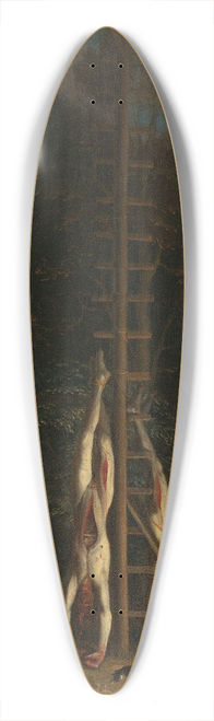 Jan De Baen - The Corpses of the De Witt Brothers 39.3 inch art pintail longboard deck