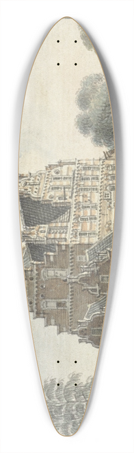 Jan de Beijer - Het Huis Den Dam bij Zutphen 39.3 inch art pintail longboard deck