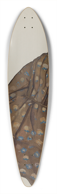 Jane Iverson - Wooden Doll 39.3 inch art pintail longboard deck