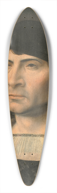 Jan Gossaert - Portrait Of A Man 39.3 inch art pintail longboard deck