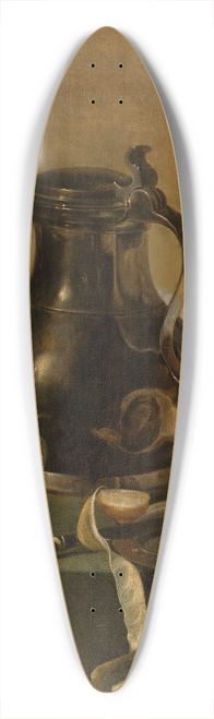 Jan Jansz. den Uyl - Still Life with a Pewter Flagon 39.3 inch art pintail longboard deck