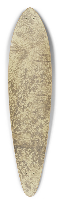 Jan Lievens - Waldpartie, links vom Wege eine grosse Eiche 39.3 inch art pintail longboard deck