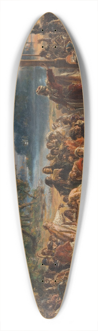 Jan Matejko - Adoption of Christianity, 965 AD, from the series History of Civilization in Poland 39.3 inch art pintail longboard deck