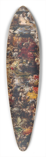 Jan Matejko - Baptism of Lithuania, from the series History of Civilization in Poland 39.3 inch art pintail longboard deck
