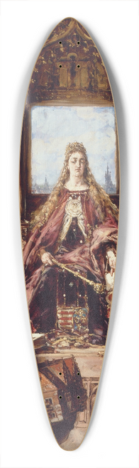 Jan Matejko - Founding of the Academy, 136113991400 AD, from the series History of Civilization in Poland 39.3 inch art pintail longboard deck
