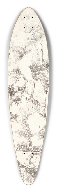 Jan Miel - Hvilen p flugten til Egypten 39.3 inch art pintail longboard deck
