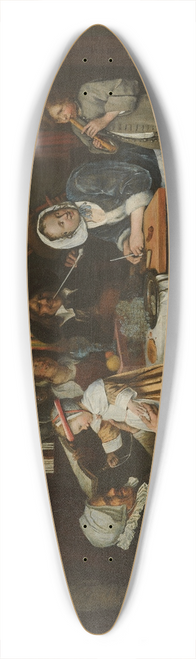 Jan Steen - As the Old Sing,so Pipe the Young 39.3 inch art pintail longboard deck