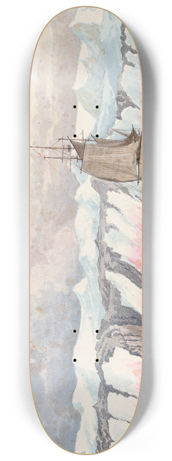 Charles Hamilton Smith - Crimson Cliffs 8.25 inch art skate deck