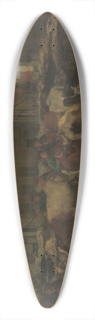 Jan Stobbaerts - The Cattle Market in Antwerp 39.3 inch art pintail longboard deck