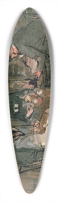 Jan Toorop - At the Lawyers Office (study) 39.3 inch art pintail longboard deck