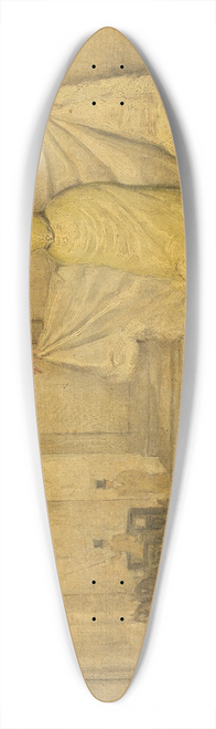 Jan van Beers - Woman In Evening Dress 39.3 inch art pintail longboard deck