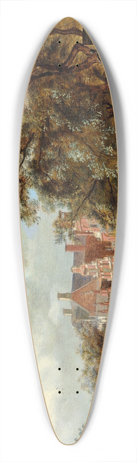 Jan van der Heyden - The Herengracht, Amsterdam, Viewed from the Leliegracht 39.3 inch art pintail longboard deck