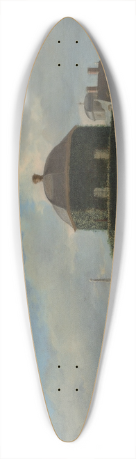 Jan van der Heyden - The Huis ten Bosch at The Hague and Its Formal Garden (View from the East) 39.3 inch art pintail longboard deck