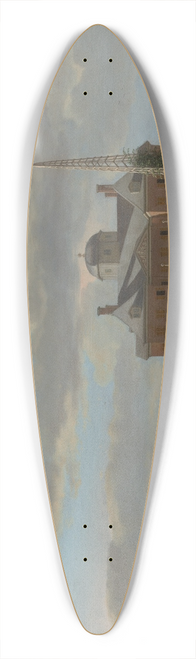 Jan van der Heyden - The Huis ten Bosch at The Hague and Its Formal Garden (View from the South) 39.3 inch art pintail longboard deck