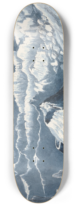 Charles Hamilton Smith - Lunar Crater 8.25 inch art skate deck