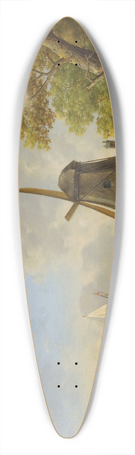 Jan Van Os - A Summer Landscape 39.3 inch art pintail longboard deck