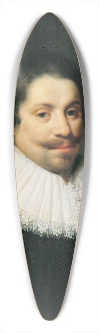 Jan van Ravesteyn - Portrait of a Man with a Ruff 39.3 inch art pintail longboard deck
