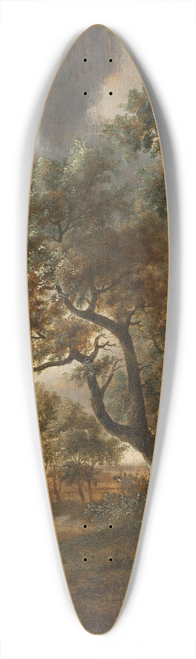 Jan Vermeer van Haarlem the Elder - Landscape with staffage 39.3 inch art pintail longboard deck
