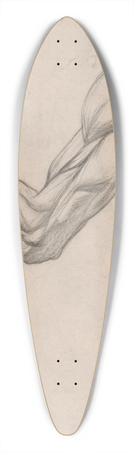 Jan Veth - Anatomische studie van de spieren van een rechterarm 39.3 inch art pintail longboard deck