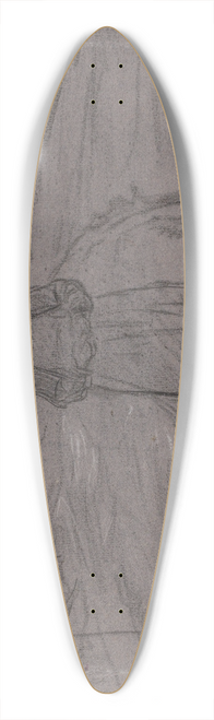 Jan Veth - Boerenvrouw op een pad in een boomrijke omgeving 39.3 inch art pintail longboard deck