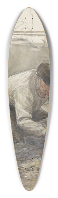 Jan Veth - Boer, op zijn knien 39.3 inch art pintail longboard deck