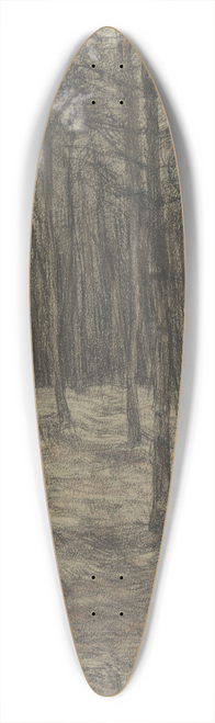 Jan Veth - Boslandschap 39.3 inch art pintail longboard deck