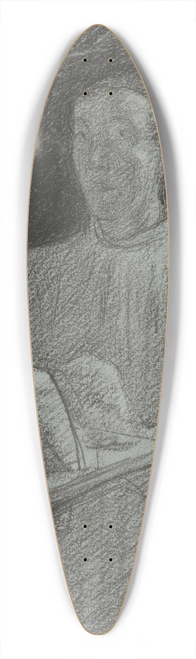 Jan Veth - Portret van de beeldhouwer Lambertus Zijl. 39.3 inch art pintail longboard deck