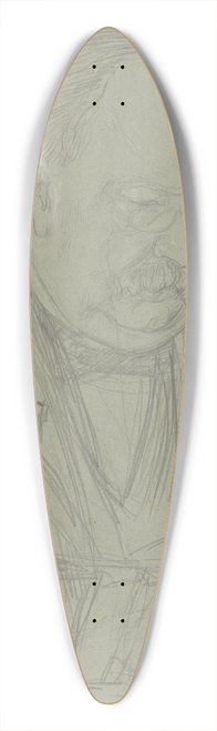 Jan Veth - Portret van Tak van Poortvliet 39.3 inch art pintail longboard deck