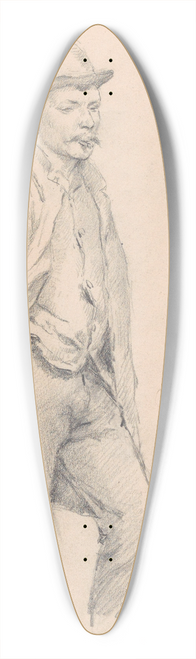 Jan Willem Rosier - Portrait of a Woman 39.3 inch art pintail longboard deck