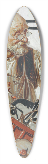 J.C. Leyendecker - The Toymaker 39.3 inch art pintail longboard deck