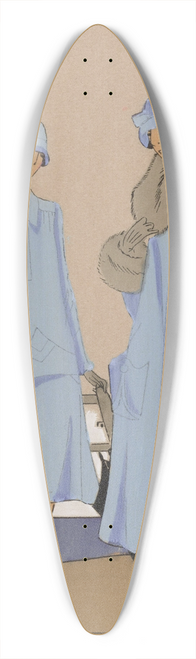 J. Dory - Crations PREMET  ALGER 39.3 inch art pintail longboard deck