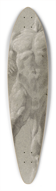 Jean-Achille Benouville - Etude dhomme nu 39.3 inch art pintail longboard deck