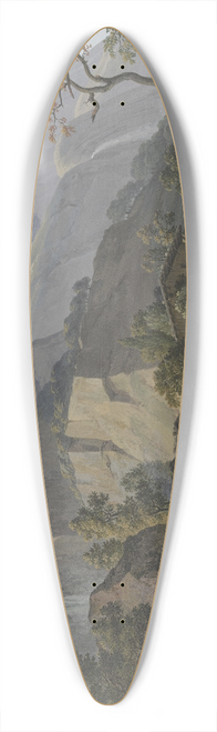 Jean-Antoine Linck - LAiguille du Veron 39.3 inch art pintail longboard deck