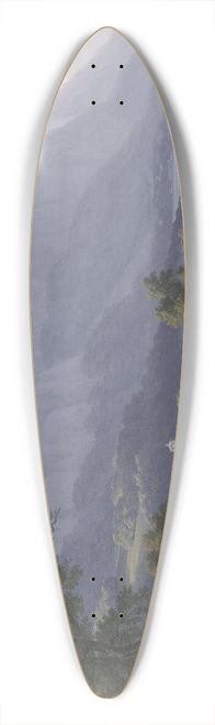 Jean-Antoine Linck - Vue de la ville de St. Jeoire  5. lieus de Genve, et des Montagnes de Machily, et Fausigny 39.3 inch art pintail longboard deck